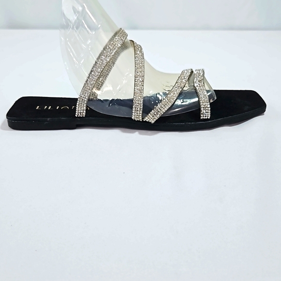 Liliana Sequins Flat Sandals Size 8.5 - Picture 4 of 5